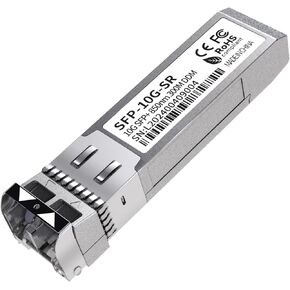 4Pack 10G SFP+ LC Module, 10GBase-SR Multi-Mode Ethernet Transceiver, 850nm MMF up to 400m – Compatible with Cisco, Meraki, Ubiquiti, Mikrotik, Netgear, HPE, TP-Link, Aruba and More