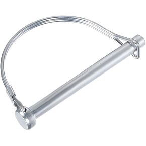 Safety Coupler Pin (3/8"x2.36"/10x60mm), Shaft Locking Pin W Round Arch Wire Retainer - for House Construction, Tractors, Trailers, Trucks