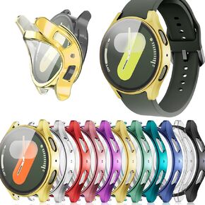[10-Pack] 40mm Face Cover Compatible with Samsung Galaxy Watch 7 40mm Screen Protector Case, Flexible TPU Watch Cover + HD Screen Film Full Protective Bumper, Galaxy Watch 7 Accessories 40mm, 10Pack