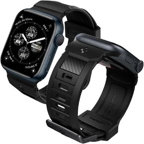 Spigen Rugged Band Designed for Apple Watch Band Series 10 42mm, 9/8/7 41mm, SE2/SE/6/5/4 40mm, 3/2/1 38mm - Matte Black