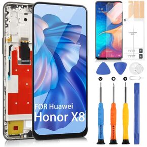 LCD Display Kits for Huawei Honor X8 / Honor X30i, Screen Replacement for Honor X8 TFY-LX1 TFY-LX2 TFY-LX3 6.7" Touch Screen Digitizer Full Assembly with Frame, Repair Tools