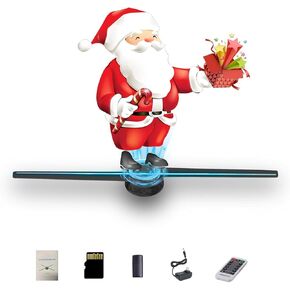 hologram 3D Fan,16.5" Holographic Fan HD LED 2000 * 1444PX Resolution, with 700 Video Library for Christmas,Halloween,Advertising,Shop,Bar(APP+Remote Control+Bluetooth+WIFI)