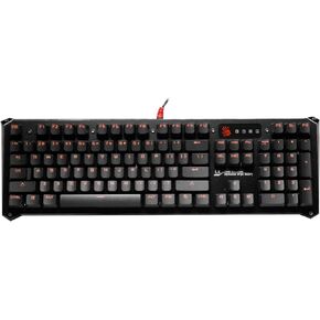 BLOODY B840 Light Strike LK Optical Gaming Keyboard – Orange LED Backlit – LK Blue Tactile Switch - Black