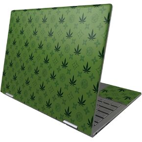 MightySkins Skin Compatible with HP Envy x360 13" (2022) - CBD Green | Protective, Durable, and Unique Vinyl Decal wrap Cover | Easy to Apply, Remove, and Change Styles | Made in The USA