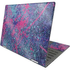 MightySkins Glossy Glitter Skin Compatible with HP Envy x360 13" (2022) - Vibrant Splatter | Protective, Durable High-Gloss Glitter Finish | Easy to Apply and Change Styles | Made in The USA