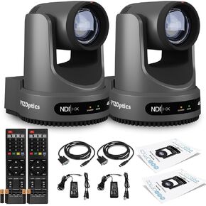 2 x PTZOptics Move 4K SDI/HDMI/USB/IP PTZ Camera with 20x Optical Zoom (Gray) (PT20X-4K-GY-G3)