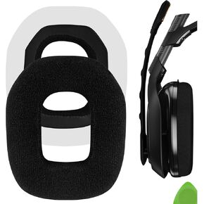 Geekria Comfort Velour Replacement Ear Pads for Astro A40 TR A50 Headphones Ear Cushions, Headset Earpads, Ear Cups Cover Repair Parts (Black)