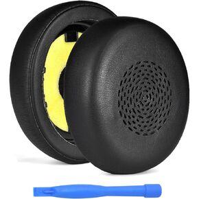 Ear Pads Replacement for Jabra Evolve2 75 Wireless Headset by MMOBIEL - Protein PU Ear Pad Cushions - Earpads Replacement (Only for Jabra Evolve2 75, not for Evolve 75) – Black