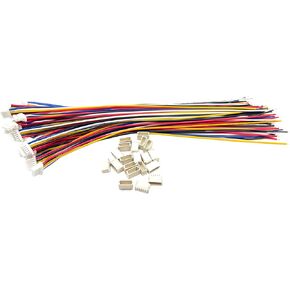 20 Pairs Mini Micro 5 Pin JST SH 1.0mm Cable Connector, JST SH 1.0mm Pitch 5 Pin Male Female Connector Plug with 150mm 26AWG Wires Cables, for LED Strips Lights, RC Toys, Batteries