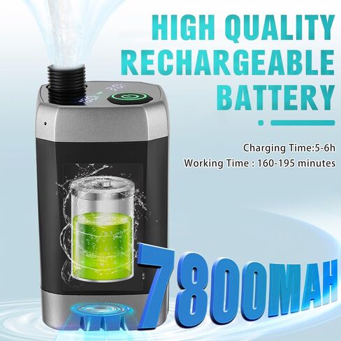 Portable Camping Shower,Upgrade 7800mAh Rechargeable Electric Shower Pump with USB-C, Handheld Filter Shower Head Two-Meter Hose Suitable for Outdoor Hiking, RV Travel, Beach Vacations in Saudi Arabia