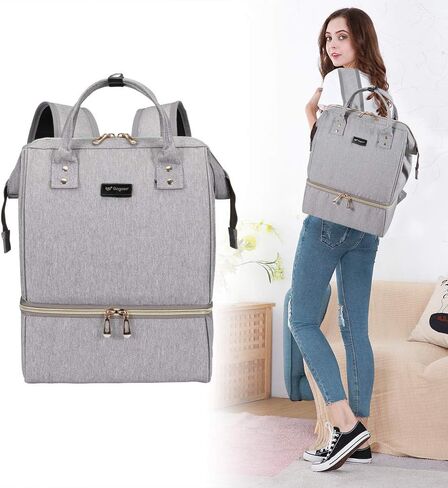 حقيبة ظهر بمضخة الثدي، حقائب ضخ GOGOSO مع مبرد للعمل والأم مضخة الثدي تحمل حقيبة الحفاضات هدايا استحمام الطفل (لا تشمل حزمة الثلج) in Kuwait