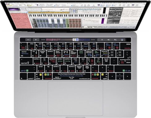 KBCovers - غطاء لوحة المفاتيح لجهاز Sibelius يناسب Apple MacBook Pro 13 و15 بوصة مع شريط اللمس (أواخر 2016+) in Kuwait