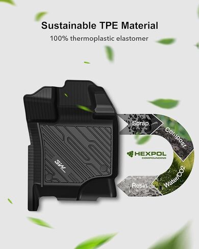 سجادات أرضية 3 واط تناسب 2017-2024 Ford F-250 F-350 F450 F550 Super Duty Crew Cab مع مساحة تخزين تحت المقعد، تناسب مخصص لـ F250 F350 جميع الأحوال الجوية TPE ملحقات السيارة بطانة أرضية (مقعد دلو) in Kuwait