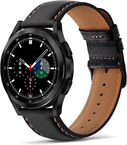 أحزمة Tasikar الجلدية مقاس 22 مم متوافقة مع ساعة Samsung Galaxy Watch 3 مقاس 45 مم، حزام سوار بديل من الجلد الأصلي الفاخر متوافق مع ساعة Galaxy Watch 46 مم، 22 مم in Saudi Arabia