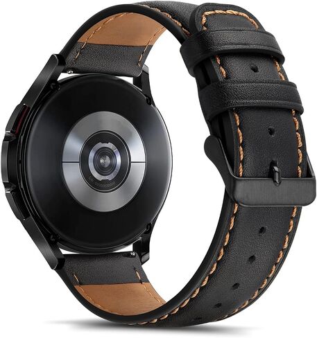 أحزمة Tasikar الجلدية مقاس 22 مم متوافقة مع ساعة Samsung Galaxy Watch 3 مقاس 45 مم، حزام سوار بديل من الجلد الأصلي الفاخر متوافق مع ساعة Galaxy Watch 46 مم، 22 مم in Saudi Arabia