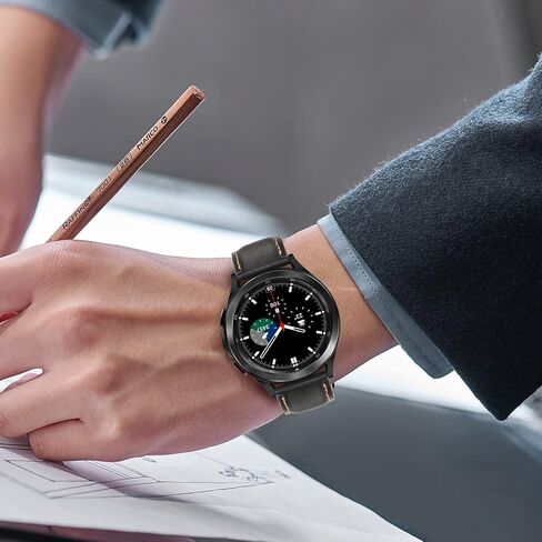 أحزمة Tasikar الجلدية مقاس 22 مم متوافقة مع ساعة Samsung Galaxy Watch 3 مقاس 45 مم، حزام سوار بديل من الجلد الأصلي الفاخر متوافق مع ساعة Galaxy Watch 46 مم، 22 مم in Saudi Arabia