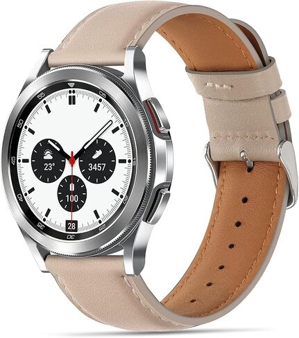 أحزمة Tasikar الجلدية مقاس 22 مم متوافقة مع ساعة Samsung Galaxy Watch 3 مقاس 45 مم، حزام سوار بديل من الجلد الأصلي الفاخر متوافق مع ساعة Galaxy Watch 46 مم، 22 مم in Saudi Arabia