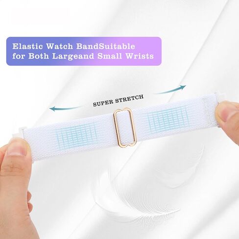6 Pack Stretchy Nylon Bands Compatible with Amazfit GTS /GTS 2/ GTS 2 Mini/ GTS 2e / GTS 3/ GTS 4 Mini / GTS 4,20mm Weave Elastic Replacement Watch Strap for Amazfit Bip / Bip U Pro / Bip 3 /3 Pro, Girls Women in Saudi Arabia