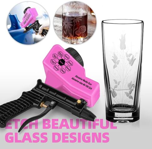 NANPU Air Sand Blaster Gun with Gravity Feed - Ceramic Nozzle, Metal Body | for Paint, Rust Removal, and Glass Etching | Versatile for Aluminum, Sand, Walnut Shells, and Soda Blasting Applications in Saudi Arabia