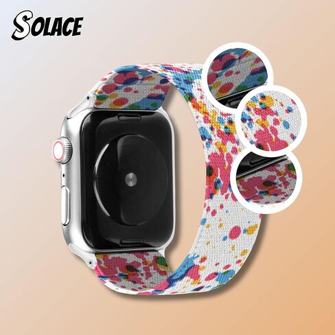 سوار الساعة الذكية Solace Bands Paladin Loop - متوافق مع جميع سلسلة Apple Iwatch - سوار ساعة ذكية للملابس الرياضية للرجال والنساء - مريح ومتين in Kuwait