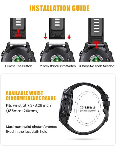 ساعة NotoCity for Fenix ​​7 pro Band 22 مم عرض Fenix ​​6 حزام لـ Fenix ​​5/Fenix ​​7/Fenix ​​5 Plus/Fenix ​​6 Pro من السيليكون الناعم (أبيض-أزرق داكن) in Saudi Arabia