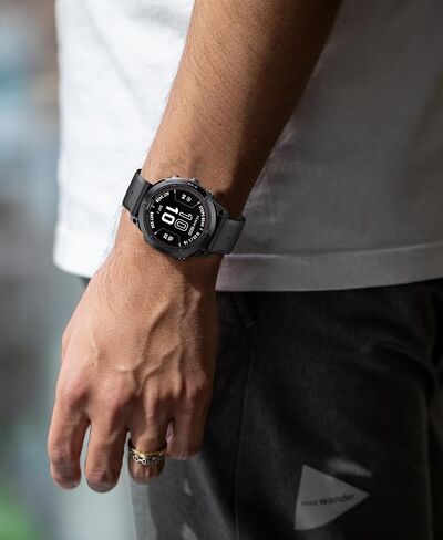 ساعة NotoCity for Fenix ​​7 pro Band 22 مم عرض Fenix ​​6 حزام لـ Fenix ​​5/Fenix ​​7/Fenix ​​5 Plus/Fenix ​​6 Pro من السيليكون الناعم (أبيض-أزرق داكن) in Saudi Arabia