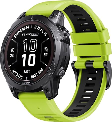 ساعة NotoCity for Fenix ​​7 pro Band 22 مم عرض Fenix ​​6 حزام لـ Fenix ​​5/Fenix ​​7/Fenix ​​5 Plus/Fenix ​​6 Pro من السيليكون الناعم (أبيض-أزرق داكن) in Saudi Arabia