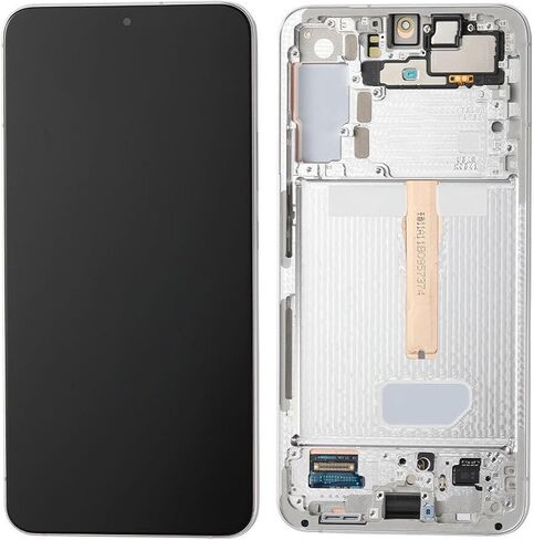 شاشة LCD S22 Plus 5G OLED [6.55 بوصة وليس OEM 6.6 بوصة] + إطار أسود فانتوم لهاتف Samsung Galaxy S22+ SM-S906U S906W S906B شاشة LCD بديلة لمجموعة محول رقمي تعمل باللمس in Kuwait