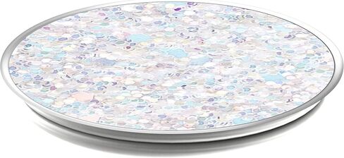 PopSockets: قبضة وحامل قابلان للطي للهواتف والأجهزة اللوحية - لون أبيض ثلجي لامع in Saudi Arabia