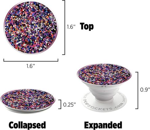 PopSockets: Collapsible Grip & Stand for Phones and Tablets - Sparkle Snow White in Saudi Arabia