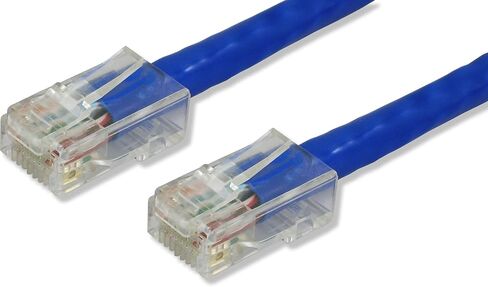 CAT6-07-BL كابل توصيل بطول 7 أقدام بدون أحذية، أزرق، 10 عبوات in Kuwait