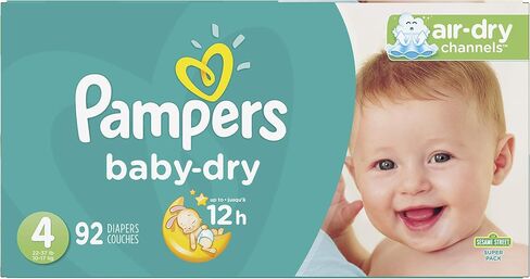 Pampers Pampers Baby-Dry Diapers Size 4 92 Count, 92 Count in Saudi Arabia