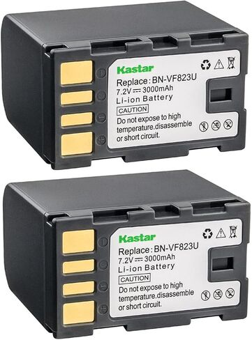 Kastar BN-VF823 Battery 4-Pack Replacement for JVC GZ-MG255A GZ-MG255AC GZ-MG255EK GZ-MG255EX GZ-MG255US GZ-MG255W GZ-MG260 GZ-MG261 GZ-MG262 GZ-MG275 GZ-MG275AA GZ-MG275AC GZ-MG275B GZ-MG275E Camera in Saudi Arabia