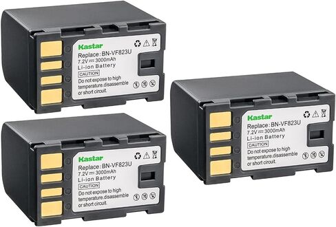 Kastar BN-VF823 Battery 4-Pack Replacement for JVC GZ-MG255A GZ-MG255AC GZ-MG255EK GZ-MG255EX GZ-MG255US GZ-MG255W GZ-MG260 GZ-MG261 GZ-MG262 GZ-MG275 GZ-MG275AA GZ-MG275AC GZ-MG275B GZ-MG275E Camera in Saudi Arabia
