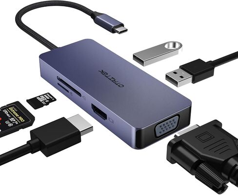 موزع USB C 6 في 1، محول USB C إلى HDMI MacBook، محول من النوع C مع HDMI 4K، منافذ USB 3.0 USB-A متعددة لأجهزة MacBook Air وiPad Pro وXPS والمزيد من أجهزة USB-C in Kuwait