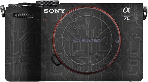 Camera Body Protective Film Compatible with Sony α7CII /A7CII Camera Camouflage Film Camera Sticker Anti-Scratch Anti-Wear Precision-cut Custom-fit Easy Installation (Circuit Board Black) in Saudi Arabia