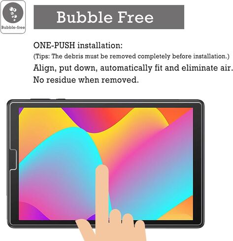 3 عبوات 9H واقي شاشة من الزجاج المقسى لـ TCL Tab 8 LE موديل 9137W / TCL Tab 8 WiFi موديل 9132X/ TCL Tab 8 4G 9132G2 in Kuwait