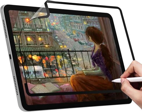 واقي شاشة Paper Nan Suction لجهاز iPad 6th 5th 9.7 بوصة (2018/2017)، iPad Pro 9.7 2016، iPad Air 2، iPad Air 1، كتابة، رسم مثل على الورق، قابل للفصل، قابل لإعادة الاستخدام، طبقة ورقية مضادة للتوهج in Kuwait