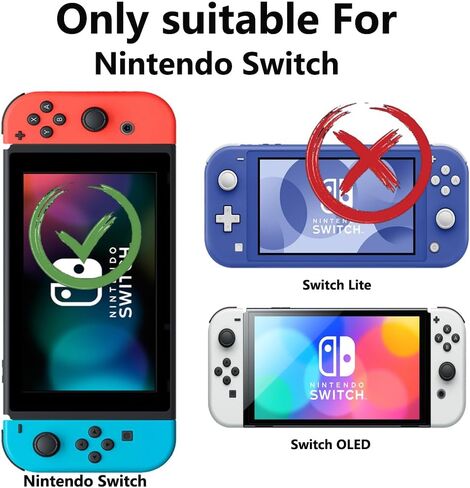 [2Pack] for Nintendo Switch Screen Protector Tempered Glass with Camera Lens Protector for Nintendo Switch 2017[Case Friendly] HD Clear 9H Hardness Bubble Free in Kuwait