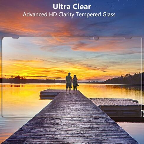 [2Pack] for Nintendo Switch Screen Protector Tempered Glass with Camera Lens Protector for Nintendo Switch 2017[Case Friendly] HD Clear 9H Hardness Bubble Free in Kuwait