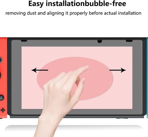 [2Pack] for Nintendo Switch Screen Protector Tempered Glass with Camera Lens Protector for Nintendo Switch 2017[Case Friendly] HD Clear 9H Hardness Bubble Free in Kuwait