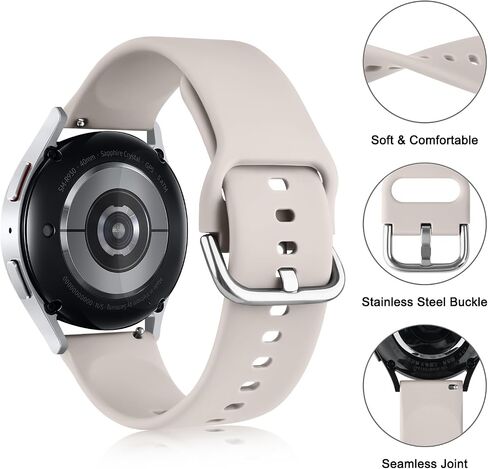 Amzpas لـ Garmin Vivoactive 5 Watch Bands، 20mm Quick Release Watch Bands حزام رياضي من السيليكون الناعم لـ Garmin Vivoactive 5 / Vivoactive 3 Smartwatch in Saudi Arabia