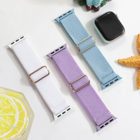 Nylon Band Compatible with Kids Apple Watch Ultra Series 8 7 6 5 4 3 SE SE2,Soft Loop Strap for iWatch Boy Girl Small Wrist. in Saudi Arabia