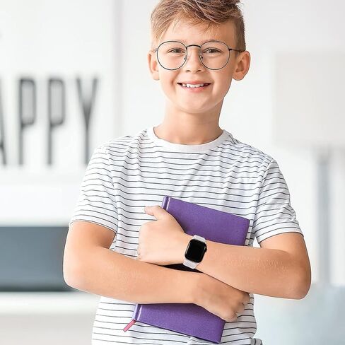 Nylon Band Compatible with Kids Apple Watch Ultra Series 8 7 6 5 4 3 SE SE2,Soft Loop Strap for iWatch Boy Girl Small Wrist. in Saudi Arabia