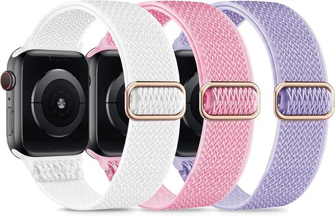 سوار من النايلون متوافق مع ساعة Apple Watch Ultra Series 8 7 6 5 4 3 SE SE2، حزام حلقة ناعم لساعة iWatch Boy Girl الصغيرة. in Kuwait