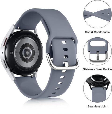 Amzpas لـ Garmin Vivoactive 5 Watch Bands، 20mm Quick Release Watch Bands حزام رياضي من السيليكون الناعم لـ Garmin Vivoactive 5 / Vivoactive 3 Smartwatch in Saudi Arabia