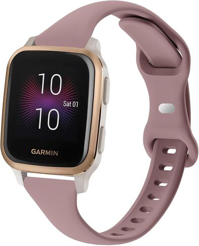 أحزمة ساعة سيليكون رفيعة متوافقة مع Garmin Venu SQ/Venu Sq 2، أشرطة معصم بديلة رفيعة وناعمة وضيقة لموسيقى Garmin Venu SQ Music/Venu Sq 2 Music in Saudi Arabia