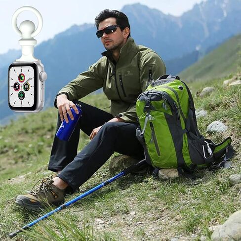 Compatible with Apple Watch Fob Strap 42/44mm series 9/Ultra 2/SE/8/7/6/5/4/3/2/1 Nurse Watch Band with Pin-On Brooch iWatch Series Accessories in Saudi Arabia