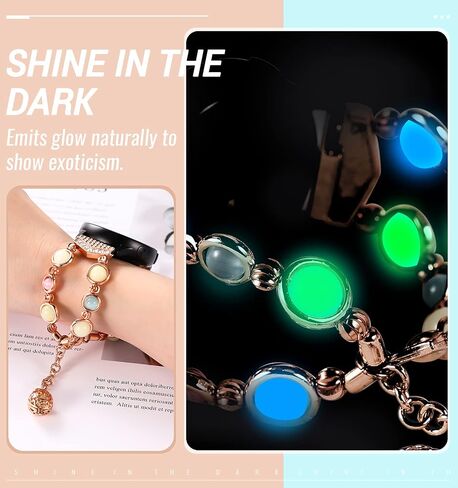 TiMOVO Beaded Fashion Band Compatible with Galaxy Watch Active 2/Active/Galaxy Watch 4 40mm/Galaxy Watch 4 Classic 42mm, Elastic Beaded Night Luminous Beads Band Strap for Women Girls in Saudi Arabia