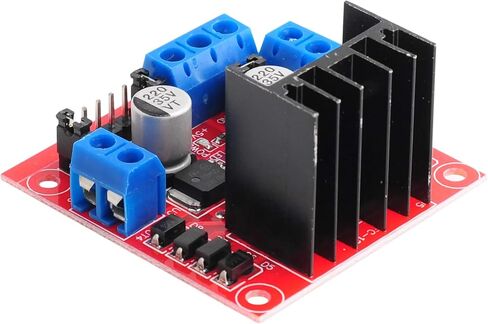 2 حزمة L298N محرك وحدة تحكم محرك اللوحة وحدة مزدوجة H جسر DC السائر متوافق مع المشاريع الكهربائية Ar-duino، روبوت السيارة الذكية ESP32 ESP826 LIONX in Kuwait